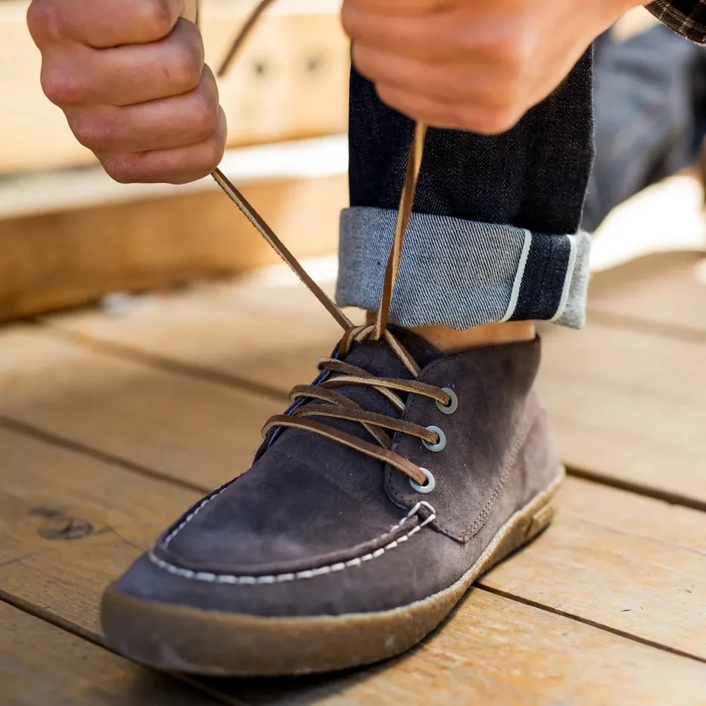 SEAVEES Men Suede Bayside‎ Moc Gray Color Size 8